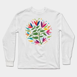 Spring Colorful Flowers by Akbaly T-Shirt Long Sleeve T-Shirt